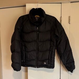 Mountain Hardwear Black Insulated Jacket with Plush Collar